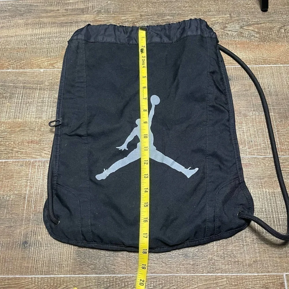 Jordan Drawnstring Black Pouch Bag